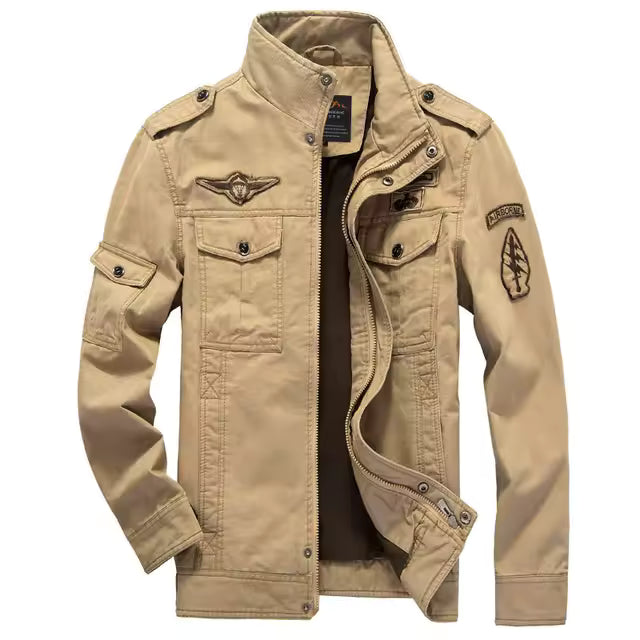 Men's Air Force Cargo Jacket – Premium Military Style with Utility Pockets