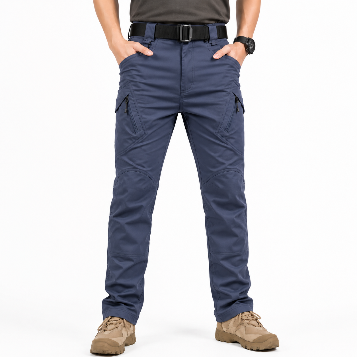 Men's Waterproof Cargo Trousers – Multi Pocket Outdoor Utility