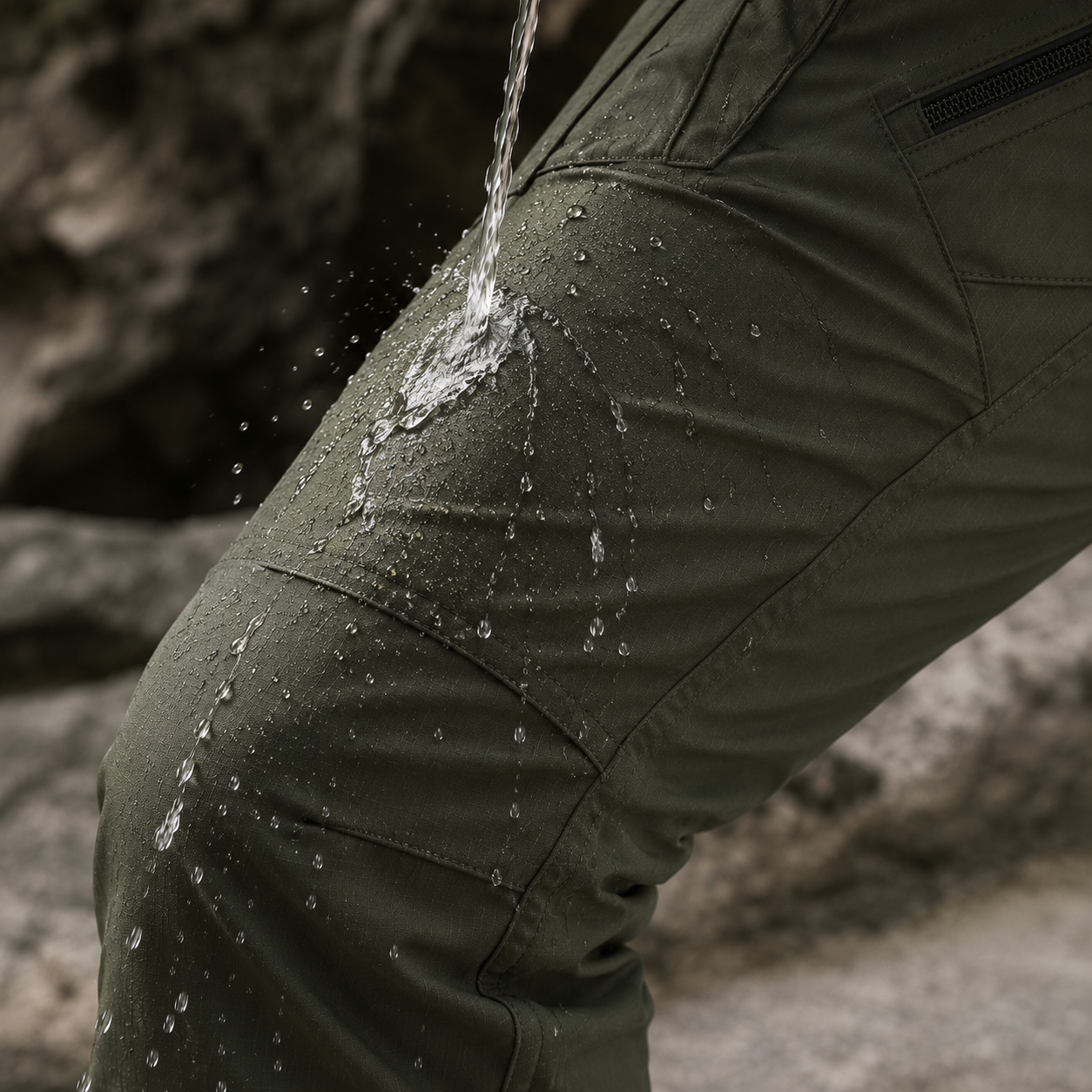 Men's Waterproof Cargo Trousers – Multi Pocket Outdoor Utility