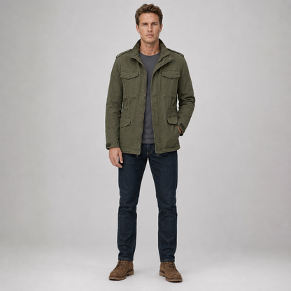 Men's M65 Tactical Jacket – 100% Premium Cotton Military Field Jacket with Multi Pockets