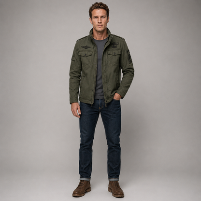 Men's Air Force Cargo Jacket – Premium Military Style with Utility Pockets