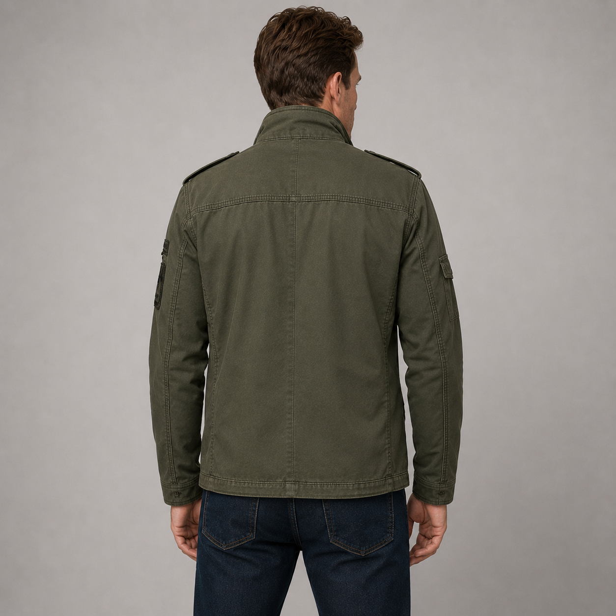 Men's Air Force Cargo Jacket – Premium Military Style with Utility Pockets