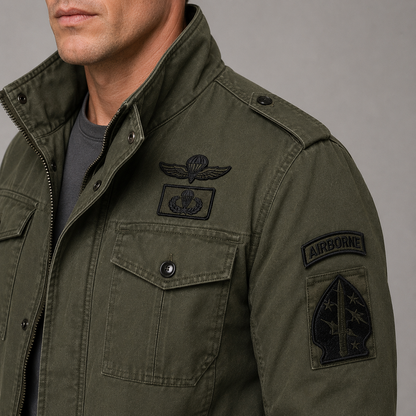 Men's Air Force Cargo Jacket – Premium Military Style with Utility Pockets