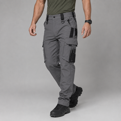 Men's Waterproof Tactical Cargo Pants with Multi Pockets for Work and Outdoor Activities