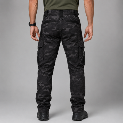 Men's Waterproof Tactical Cargo Pants with Multi Pockets for Work and Outdoor Activities