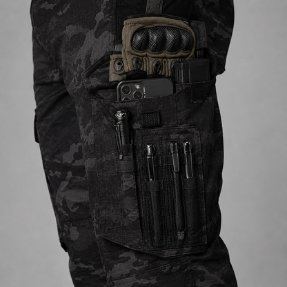 Men's Waterproof Tactical Cargo Pants with Multi Pockets for Work and Outdoor Activities