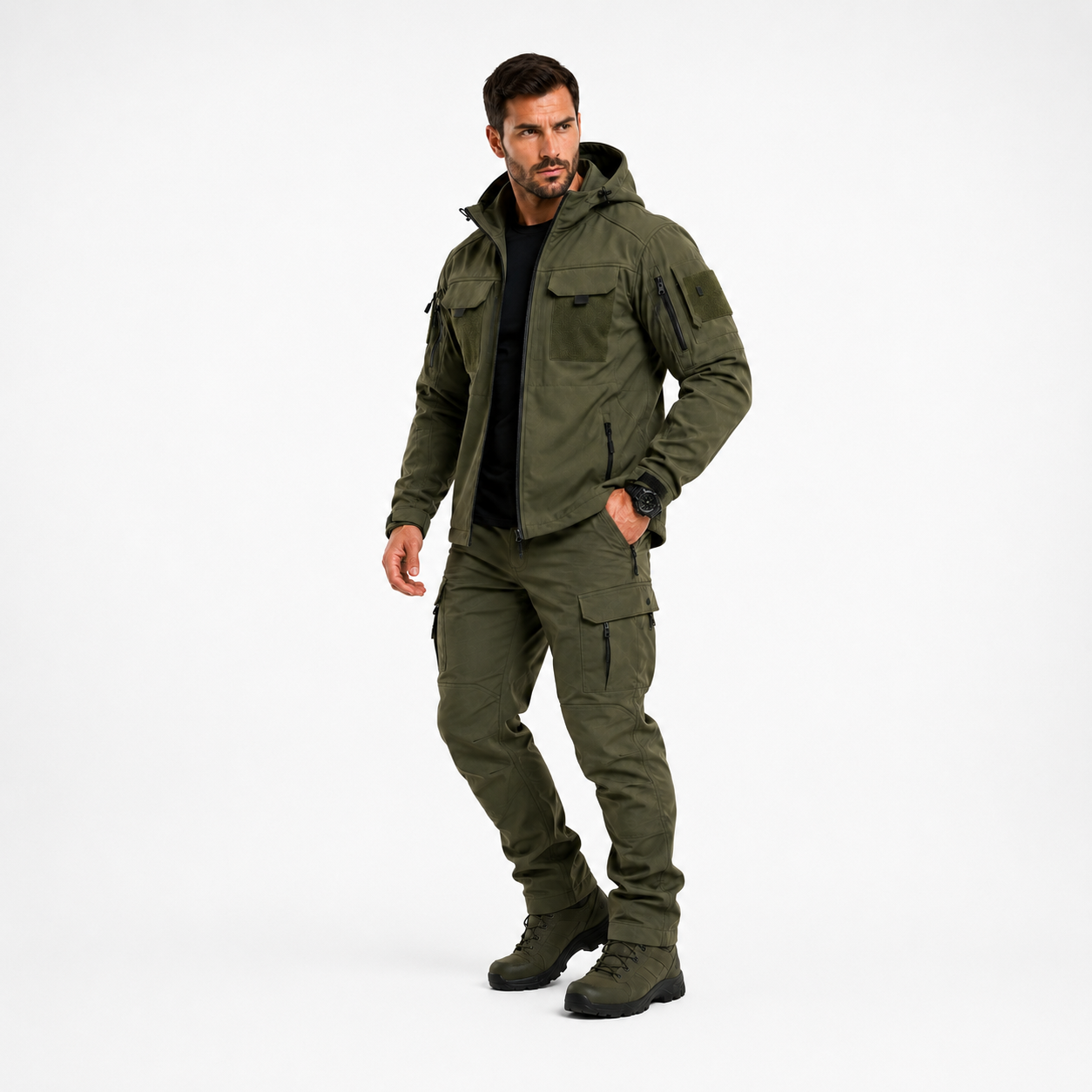 Men's Tactical Softshell Jacket – Waterproof Military Style for Autumn & Winter