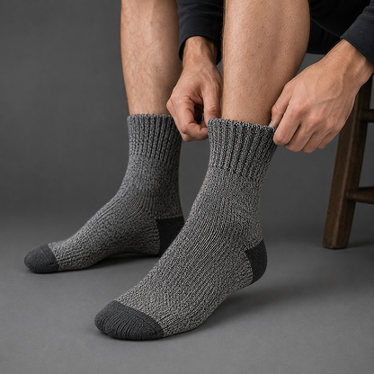 5 Pairs Merino Wool Thermal Socks for Men – Hiking & Extreme Cold Weather