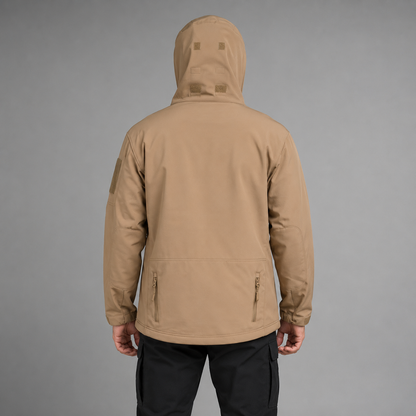 Premium Men's Softshell Tactical Jacket | Waterproof Outdoor Hooded Coat