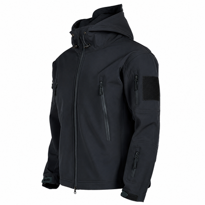 Premium Men's Softshell Tactical Jacket | Waterproof Outdoor Hooded Coat