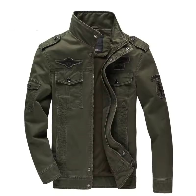 Men's Air Force Cargo Jacket – Premium Military Style with Utility Pockets