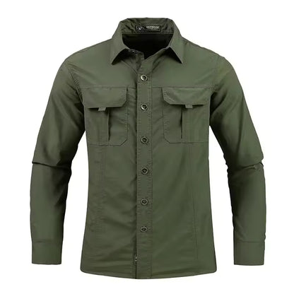 Men's Outdoor Long Sleeve Breathable Shirt with UV Sun Protection