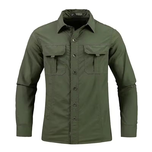 Men's Outdoor Long Sleeve Breathable Shirt with UV Sun Protection