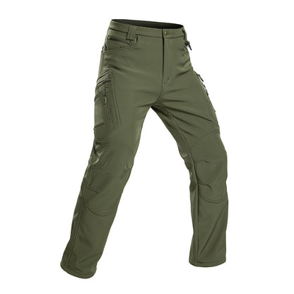 Men's Windproof Softshell Jacket & Utility Trousers Set