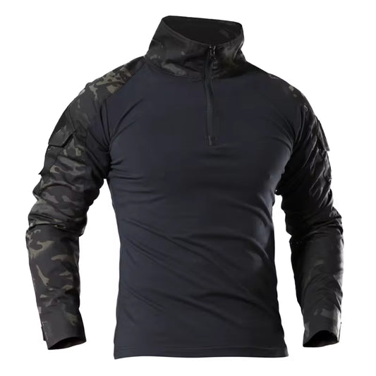 Men's Tactical Long Sleeve Shirt – Outdoor Hiking Performance Wear