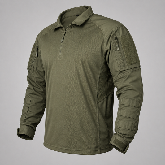 UFS Tactical Combat Shirt with Elbow Pads – Breathable & Stretch Military Shirt