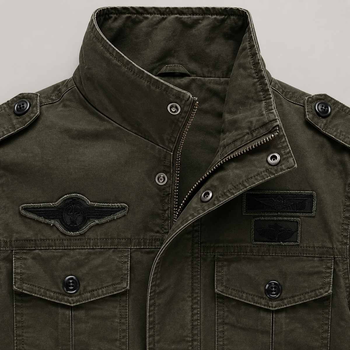 Men's Air Force Cargo Jacket – Premium Military Style with Utility Pockets